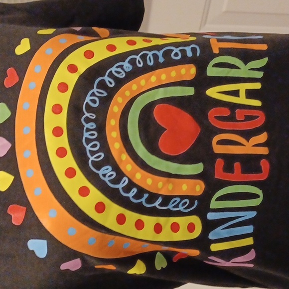 2/$50 New Black "Kindergarten" Tee - Size Small - Picture 2 of 5